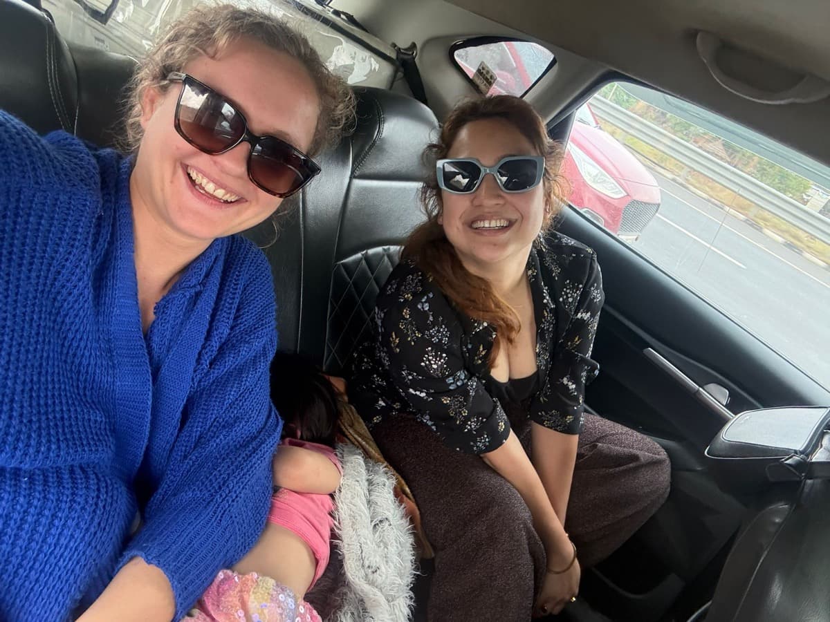 Shikha & Melissa on the road together, 2026